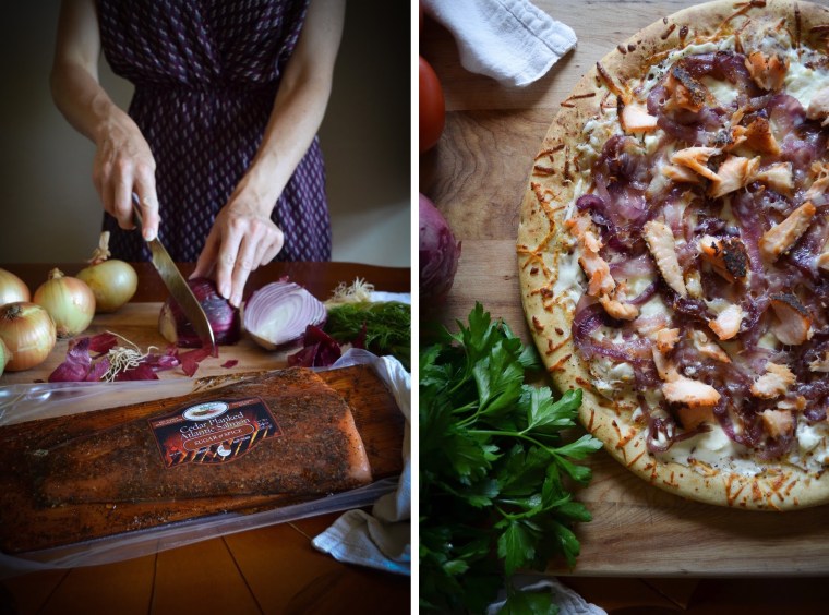 Recipe for Salmon Pizza