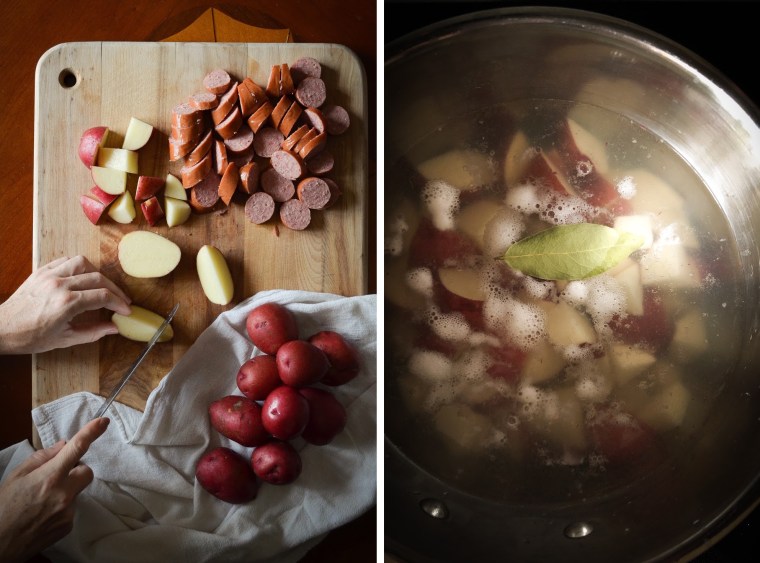 Easy sausage and potatoes