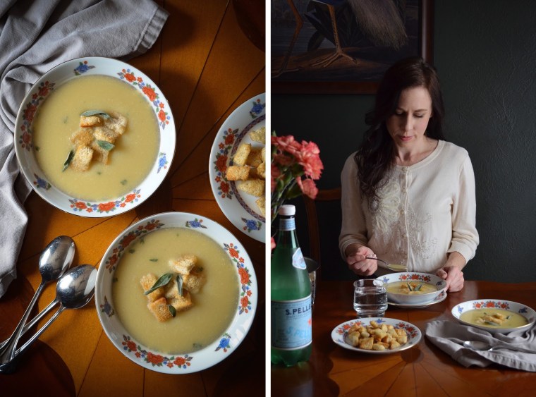 Rebecca's garlic soup