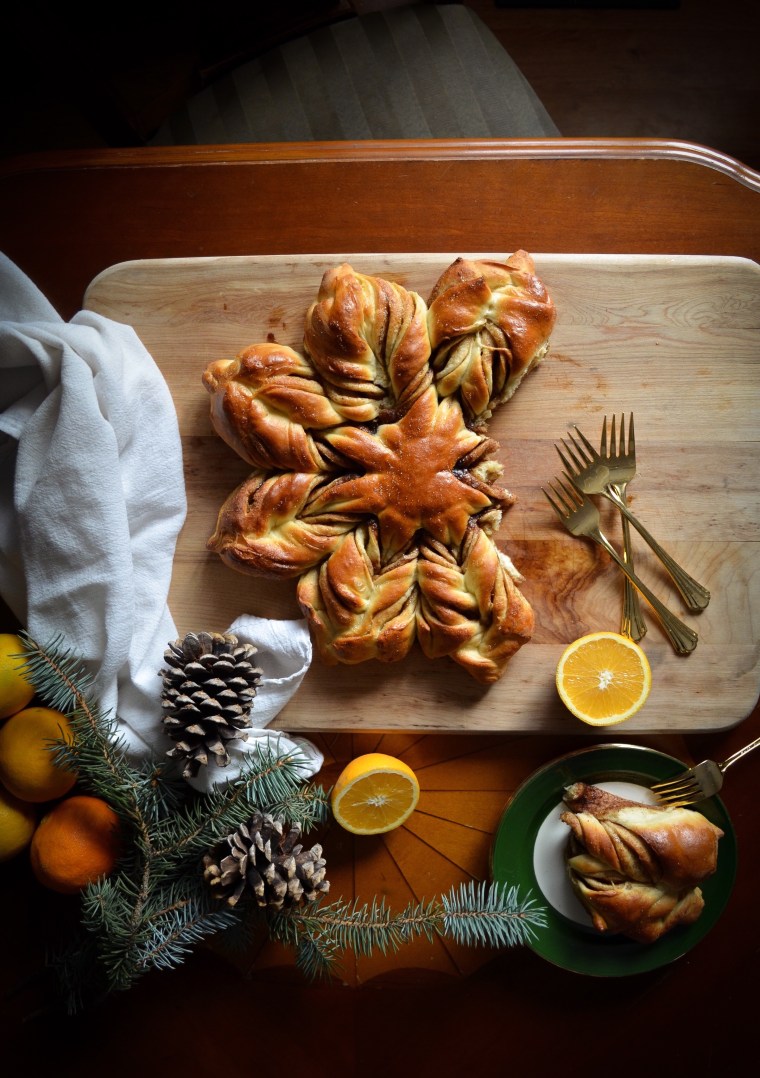 Pull apart Star Bread for Christmas