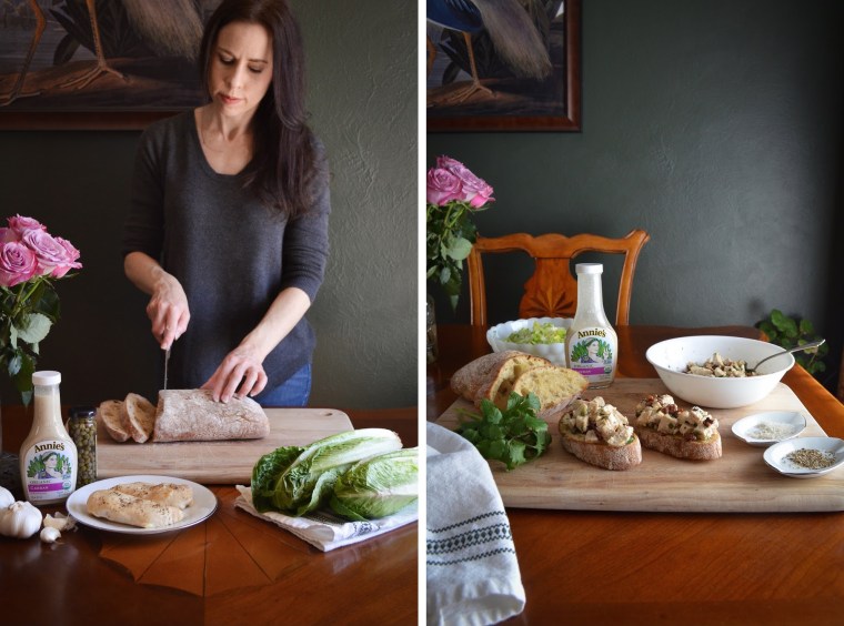 Chicken Caesar Salad Tartine Recipe