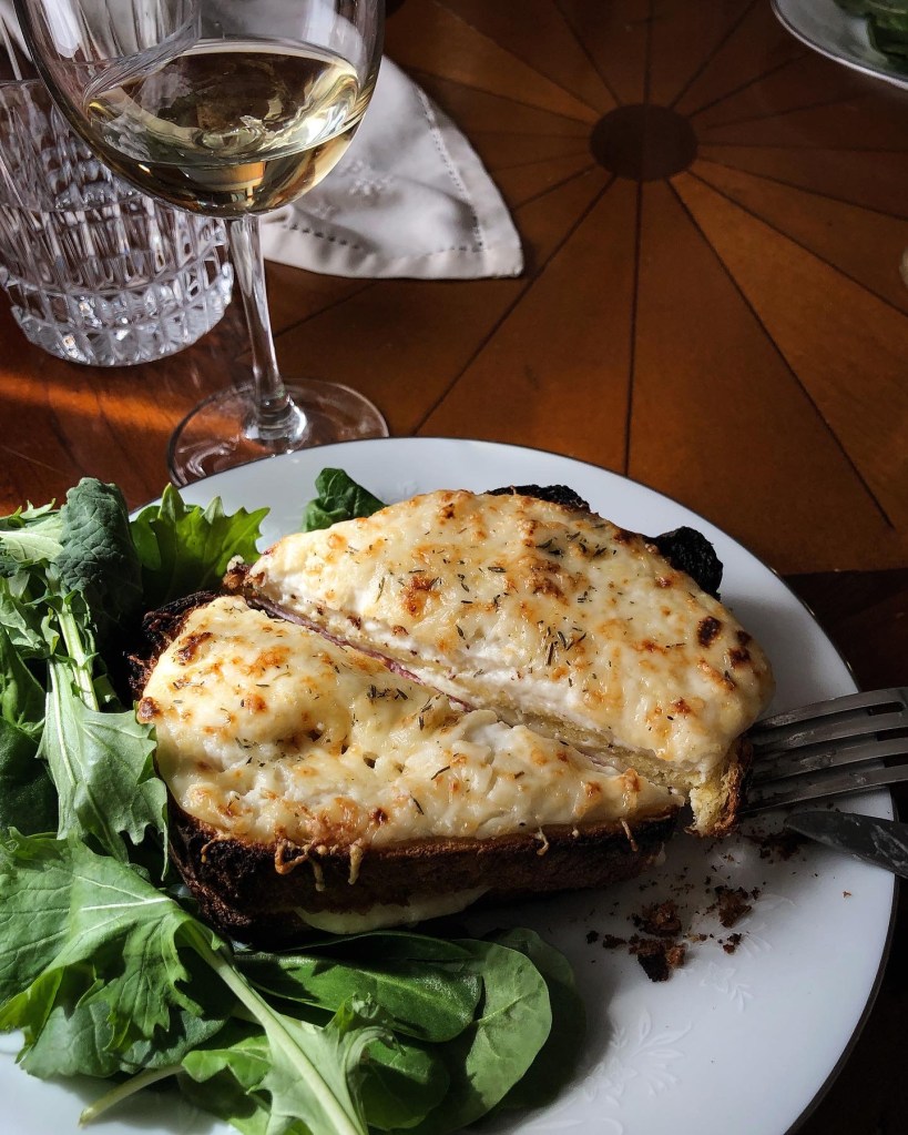 Recipe for French Croque-Monsieur sandwiches. 