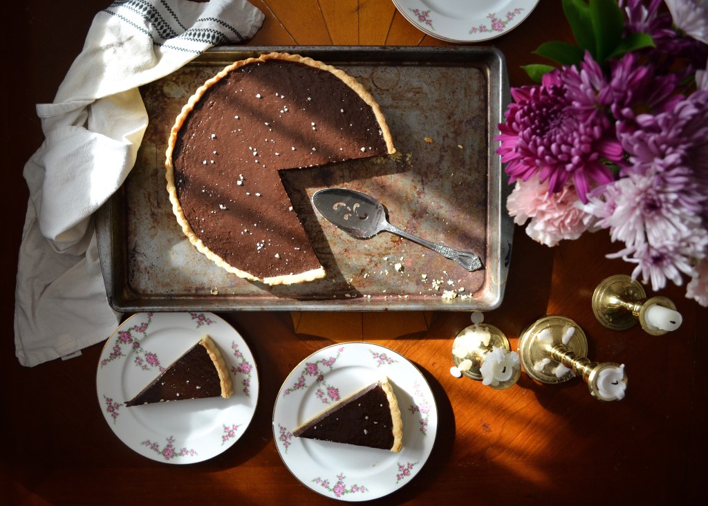 Recipe for a salted chocolate tart