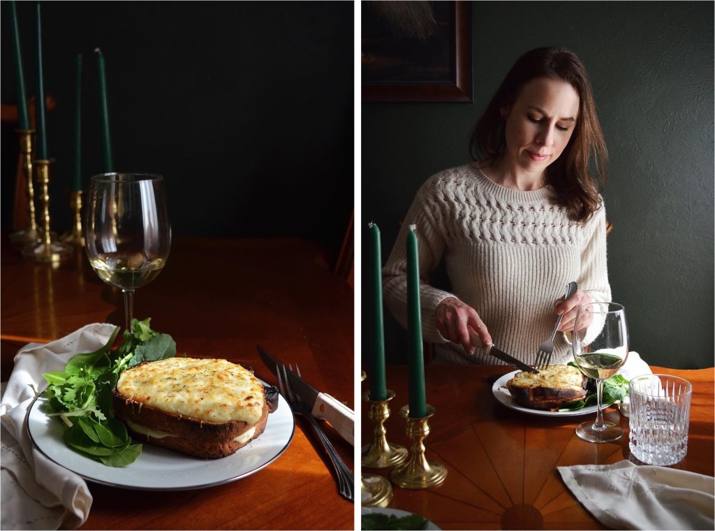 How to make a French Croque-Monsieur sandwich. 