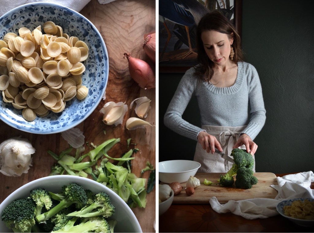 Orecchiette with Broccoli and bacon recipe by Rebecca Sherrow